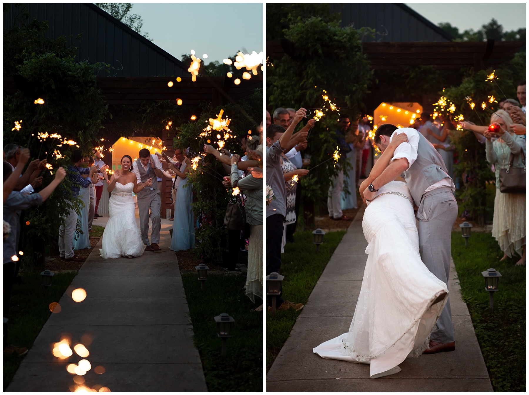 Sparkler Send Off - Gallatin Wedding - Rock Creek Farms