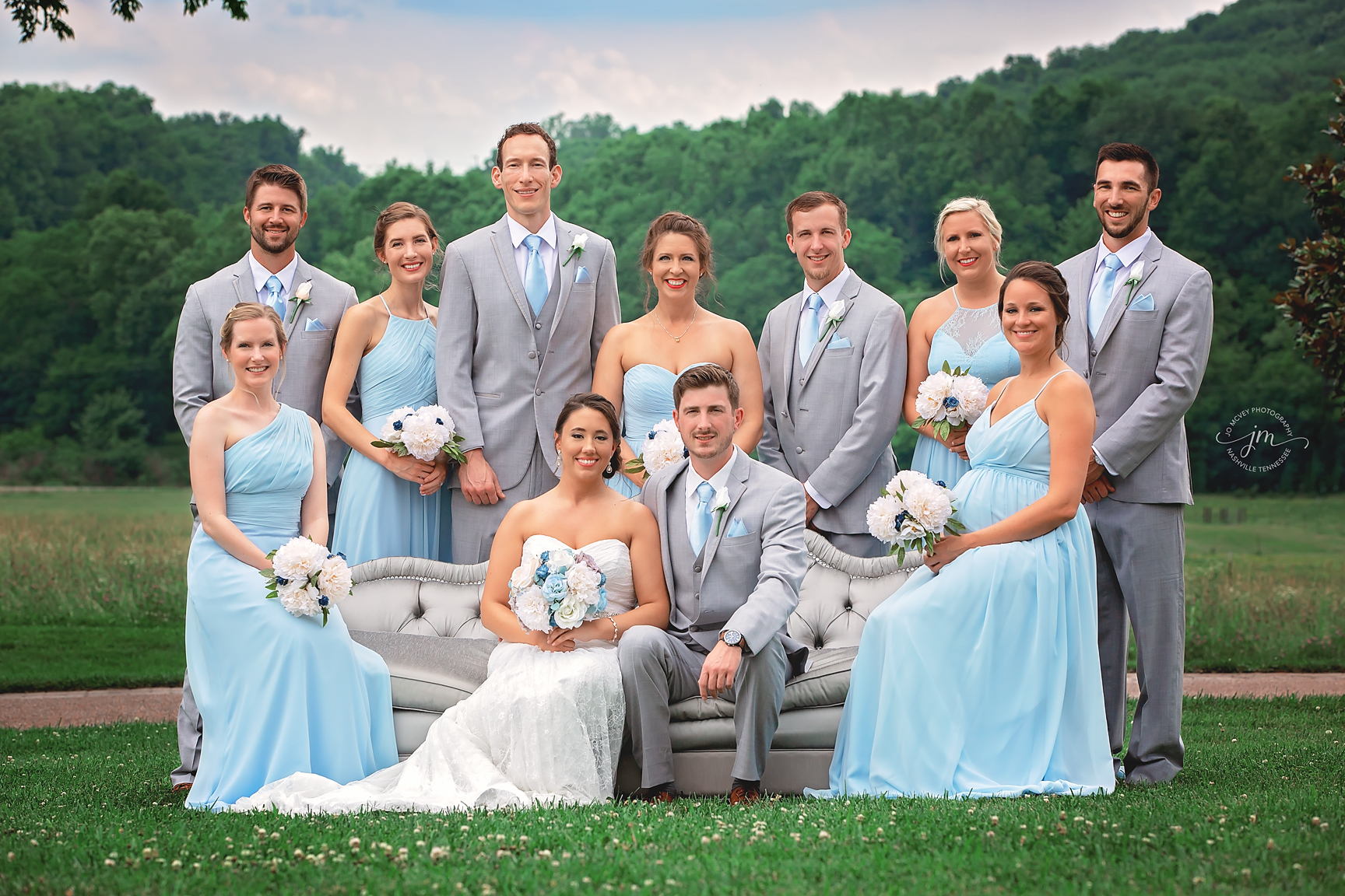 Bridal Party at Rock Creek Farms in Gallatin, TN - Nashville Wedding Photographer